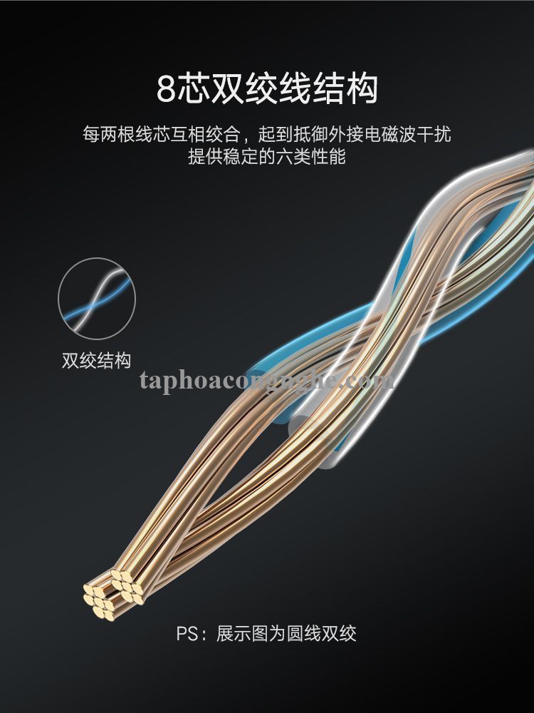 Ugreen 60818 15M màu Đen Cáp mạng LAN cat6 Đầu bấm kim loại NW101 30060818